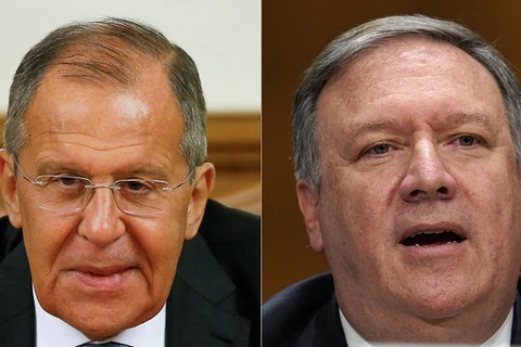 Ngoại trưởng Nga Sergei Lavrov và người đồng cấp Mike Pompeo. (Nguồn: russiabusinesstoday.com)
