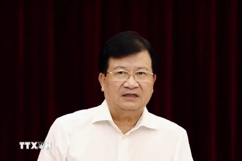 Phó Thủ tướng Trịnh Đình Dũng. (Ảnh: Huy Hùng/TTXVN)