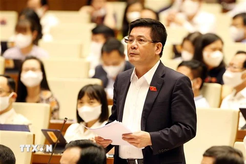 Bộ trưởng Bộ Công Thương Nguyễn Hồng Diên phát biểu. (Ảnh: Phạm Kiên/TTXVN)