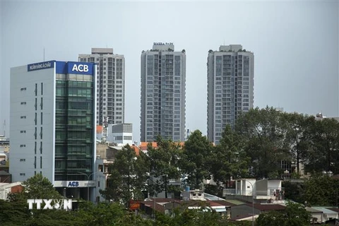 Một khu chung cư ở trung tâm Thành phố Hồ Chí Minh. (Ảnh: Hồng Đạt/TTXVN)