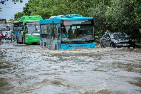 Cận cảnh 'thiên đường' ở Thủ đô ngập úng sau cơn mưa lớn do bão số 3