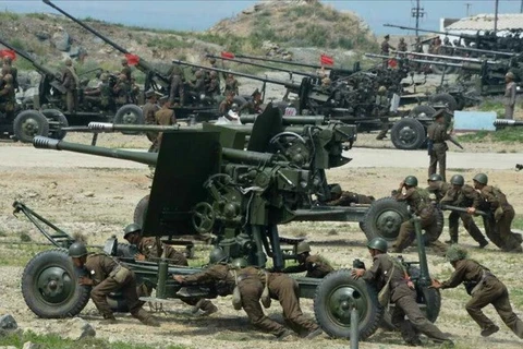 Lực lượng pháo binh Triều Tiên. (Nguồn: UPI.com)