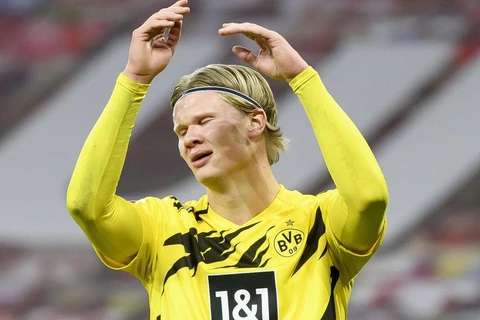 Erling Haaland tịt ngòi trong trận thua của Dortmund. (Nguồn: Getty Images)