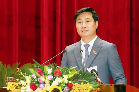 Ông Nguyễn Tường Văn, Chủ tịch Ủy ban Nhân dân tỉnh Quảng Ninh nhiệm kỳ 2021-2026. (Ảnh: Văn Đức/TTXVN)