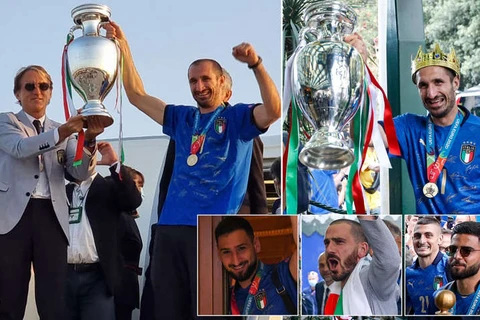 Italy rước cúp vô địch EURO 2020 về Rome sau chiến thắng kịch tính