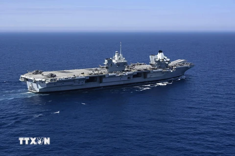 Tàu sân bay của Anh tham gia diễn tập với Hải quân Hàn Quốc
