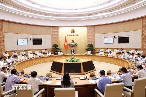 Hình ảnh Phiên họp Chính phủ thường kỳ tháng 5 năm 2022
