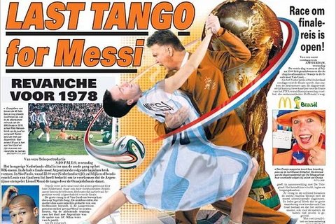 Leo Messi nhảy điệu Tango cuối cùng trước Louis van Gaal