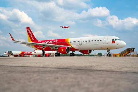 Vietjet tung ra chương trình 1,4 triệu vé máy bay khuyến mại trên toàn bộ đường bay nội địa. (Ảnh: CTV/Vietnam+)