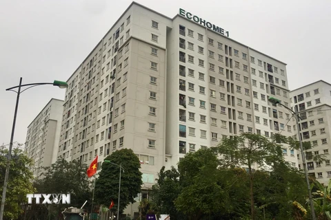 Khu nhà ở xã hội Ecohome 1 là một trong những Dự án nhà ở xã hội tiêu biểu của Hà Nội. (Ảnh: Nguyễn Thắng/TTXVN)