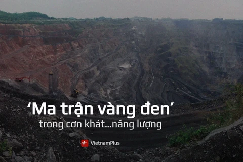 Tác phẩm “Ma trận vàng đen trong cơn khát năng lượng” của báo điện tử Vietnamplus được thể hiện công phu, gây ấn tượng với Ban tổ chức Giải