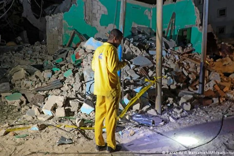 Hiện trường một vụ đánh bom tại Somalia. (Nguồn: DW)