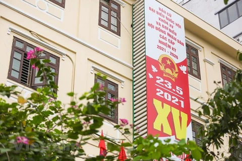 Trong ngày 23/5/2021, cả nước sẽ có 184 đơn vị bầu cử đại biểu Quốc hội khóa XV. (Ảnh Minh Sơn/Vietnam+)