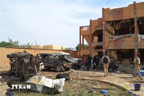 Hiện trường một vụ tấn công tại Gao, Mali, ngày 13/11/2018. (Ảnh: AFP/TTXVN)