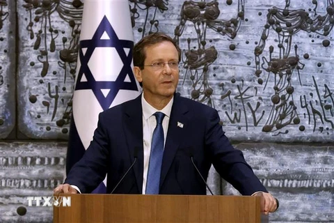 Tổng thống Israel Isaac Herzog. (Ảnh: AFP/TTXVN)