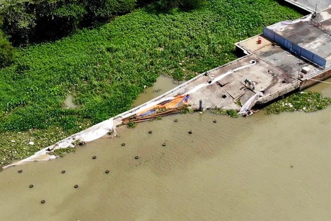 TP.HCM: Khắc phục sự cố sập cầu tàu trong khu cảng Ba Son