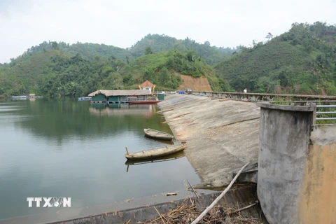 Hệ thống hồ Từ Hiếu ở huyện Lục Yên, Yên Bái được quan tâm tu sửa, đảm bảo an toàn mùa mưa lũ. (Ảnh: Đức Tưởng/TTXVN)