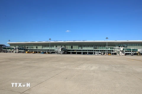 Cảng Hàng không quốc tế Đà Nẵng tạm dừng hoạt động, các sân đỗ vắng máy bay từ 0 giờ ngày 28/7/2020. (Ảnh: Trần Lê Lâm/TTXVN)