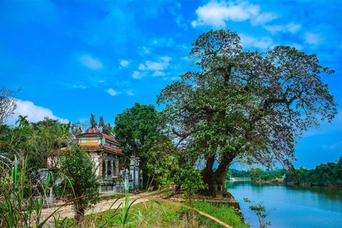 Làng cổ Phước Tích nằm bên cạnh dòng sông Ô Lâu. (Nguồn: visithue.vn)