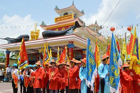 Lăng ông Nam Hải ở thị trấn Sông Đốc, huyện Trần Văn Thời. (Nguồn: camau.gov.vn) 