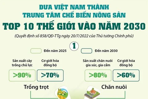 Đưa Việt Nam thành trung tâm chế biến nông sản top 10 TG vào năm 2030