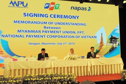 FPT sẽ xây dựng hệ thống và cho đối tác ở Myanmar thuê lại trong vòng 10 năm, sẻ chia lợi ích từ các giao dịch. (Nguồn: FPT)