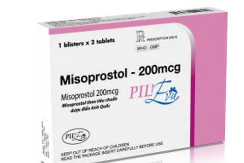 Thuốc Misoprostol 200 mcg dùng để đình chỉ thai nghén. (Nguồn: http://medico.vn)