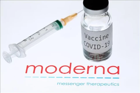 Vaccine phòng COVID-19 của hãng dược phẩm Moderna. (Ảnh: AFP/TTXVN)
