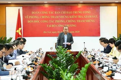 Phó Thủ tướng Thường trực Chính phủ Trương Hòa Bình phát biểu. (Ảnh: Doãn Tấn/TTXVN)