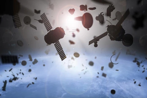 Hai chiếc vệ tinh hỏng đã bay sượt qua nhau. Ảnh minh họa. (Nguồn: universetoday.com)