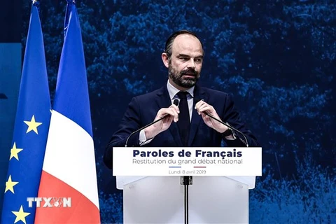 Ông Edouard Philippe phát biểu tại một sự kiện ở Paris, Pháp. (Ảnh: AFP/TTXVN)