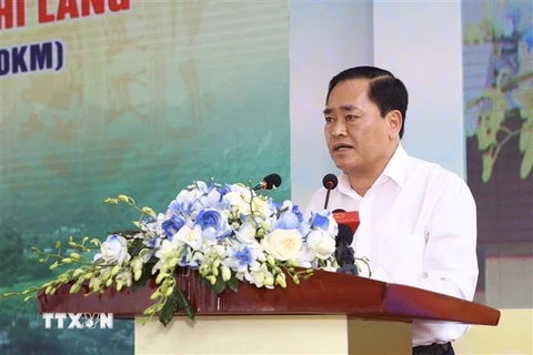 Chủ tịch UBND tỉnh Lạng Sơn Hồ Tiến Thiệu. (Ảnh: Minh Quyết/TTXVN)