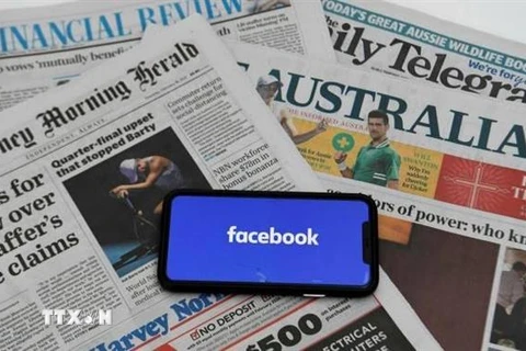 Facebook thông báo sẽ hạn chế chia sẻ các nội dung tin tức quốc tế ở Australia. (Ảnh: EPA-EFE/TTXVN)