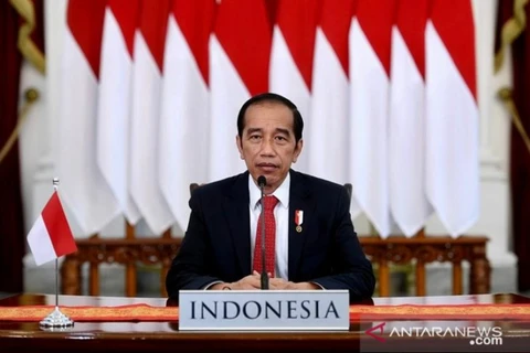 Tổng thống Indonesia Joko Widodo dự Hội nghị Thượng đỉnh P4G. (Nguồn: Antara)