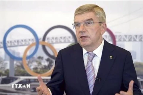 Chủ tịch Ủy ban Olympic quốc tế (IOC) Thomas Bach. (Ảnh: Kyodo/TTXVN)