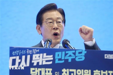 Chủ tịch đảng Dân chủ đối lập Lee Jae-myung. (Ảnh: Yonhap/TTXVN)