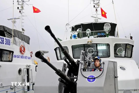 Cảnh sát biển Việt Nam. (Ảnh: Huỳnh Thế Anh/TTXVN)
