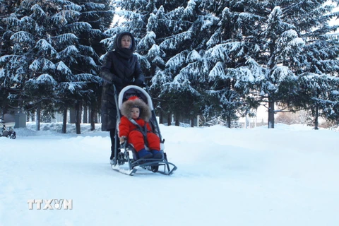 Hình ảnh người dân Siberia đón đợt lạnh sâu trước thềm Năm mới 2020 