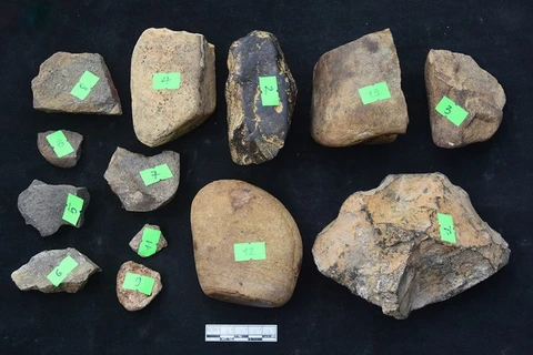 Nhiều hiện vật thuộc giai đoạn hậu kỳ đá cũ được phát hiện.