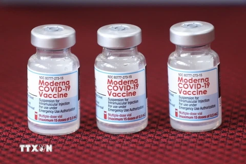 Vaccine Moderna phòng COVID-19. (Ảnh: Minh Quyết/TTXVN)