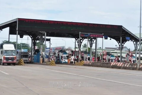 Trạm thu phí đường tránh Biên Hòa-Đồng Nai. (Ảnh: Công Phong/TTXVN)