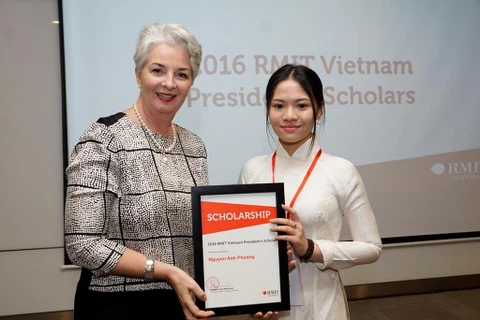 Học bổng Hiệu trưởng là học bổng danh giá nhất của RMIT chi trả 100% học phí chương trình đại học. (Ảnh: PV/Vietnam+)