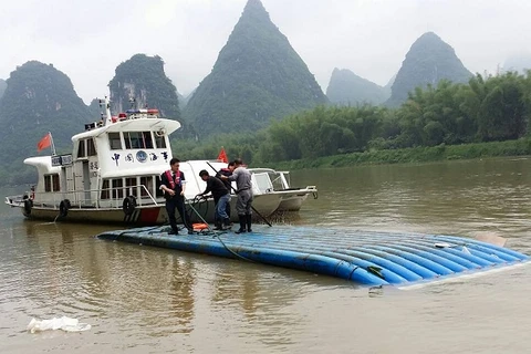 Tai nạn lật thuyền ở Trung Quốc làm 2 người thiệt mạng