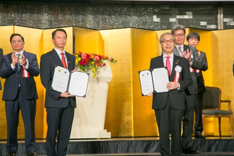 Thủ tướng Chính phủ Phạm Minh Chính chứng kiến Lễ trao MOU giữa PVEP và JX NOEX tháng 11/2021. (Ảnh: Vietnam+)