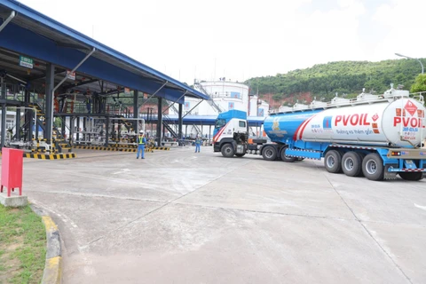 PVOil đảm bảo cung ứng xăng dầu trước, trong và sau dịp Tết nguyên đán. (Ảnh: PV/Vietnam+)