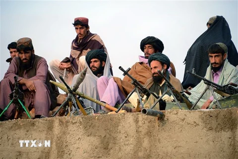 Các tay súng Taliban tại khu vực Bakwah, tỉnh Farah, Afghanistan. (Nguồn: AFP/TTXVN) 