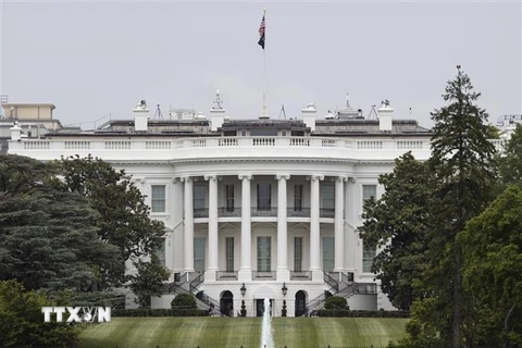 Quang cảnh bên ngoài Nhà Trắng ở Washington DC., Mỹ ngày 21/5/2020. (Nguồn: THX/TTXVN) 