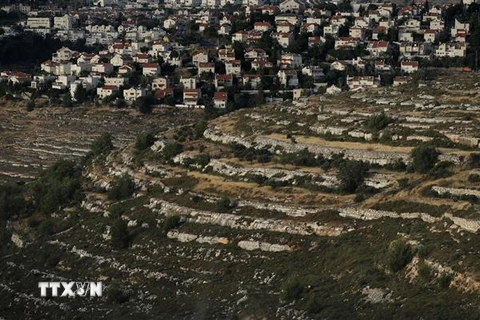 Quang cảnh khu định cư Do thái Givat Zeev của Israel ở Bờ Tây ngày 10/6/2020. (Nguồn: AFP/TTXVN) 