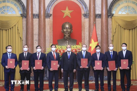 Chủ tịch nước trao quyết định bổ nhiệm 8 đại sứ Việt Nam tại các nước