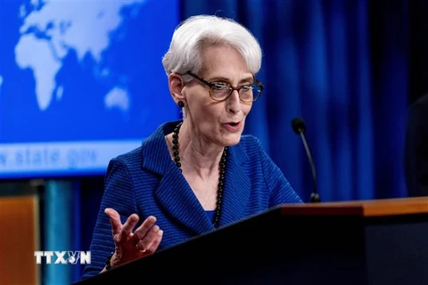 Thứ trưởng Ngoại giao Mỹ Wendy Sherman. (Ảnh: AFP/TTXVN) 